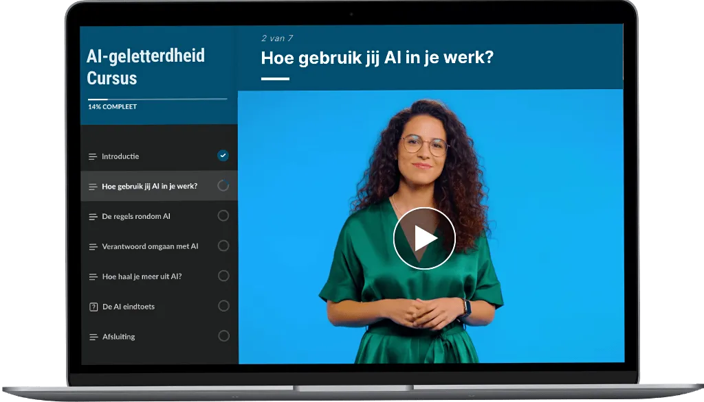 AI Literacy E-learning course overview